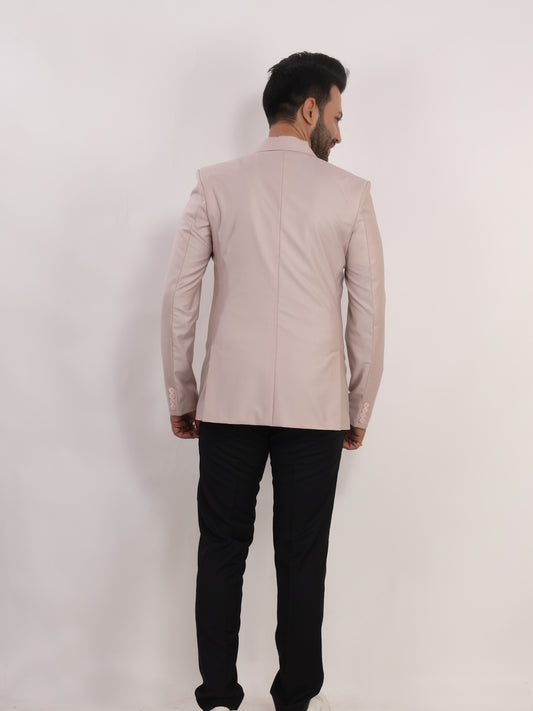 Light Pink Slim Fit Blazer for Men
