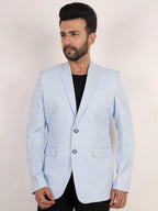 Powder Blue Director Twill Formal Blazer