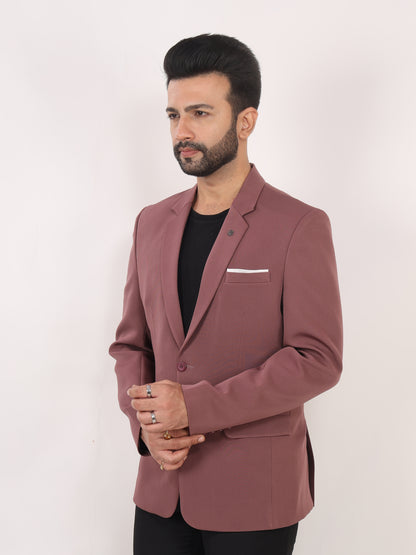Stylish Onion Pink Blazer for Men