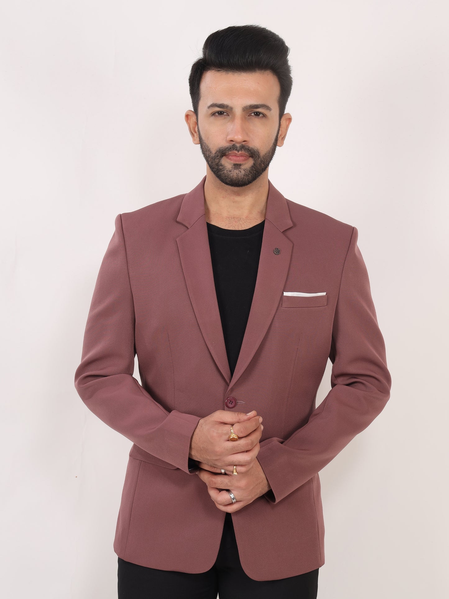 Stylish Onion Pink Blazer for Men