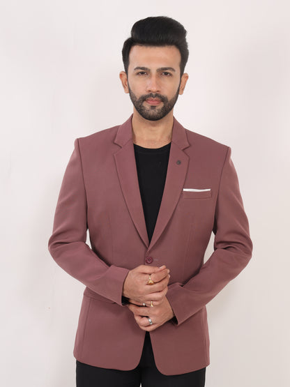 Stylish Onion Pink Blazer for Men