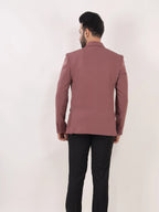 Onion Pink Solid Formal Blazer Signature Collection