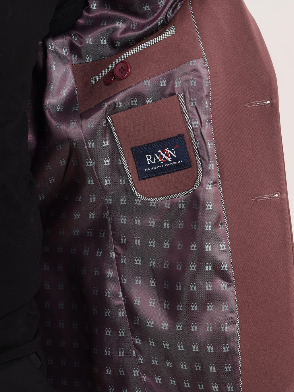 Onion Pink Solid Formal Blazer Signature Collection