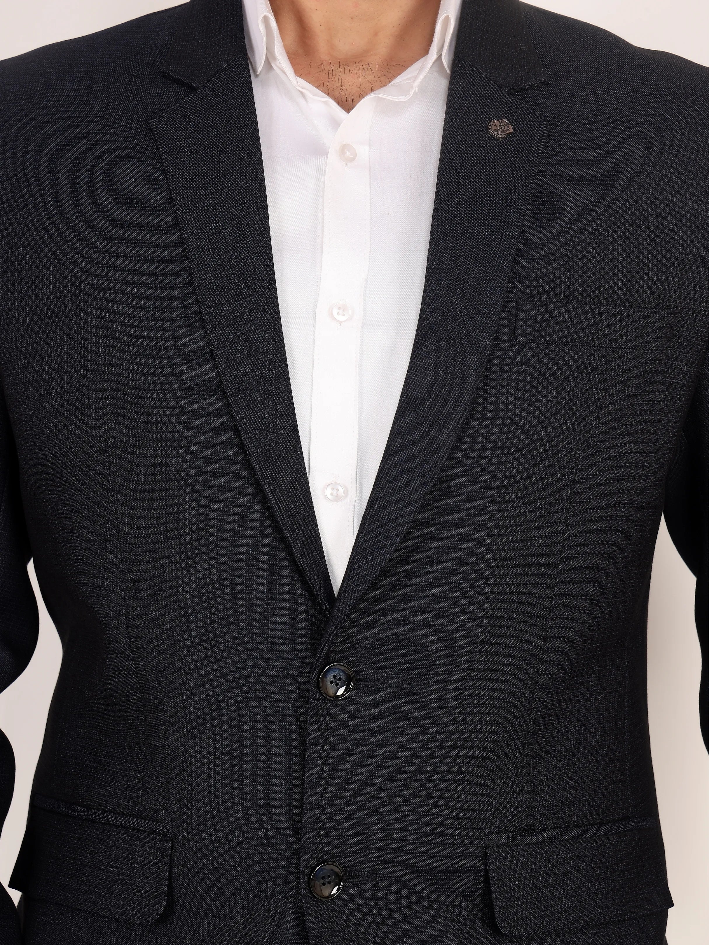 Men's Navy Blue TR Formal Blazer Signature Collection