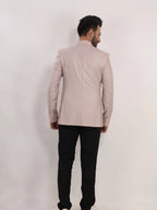 Men's Light Pink Solid Formal Blazer