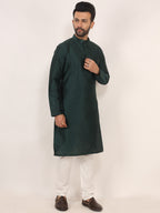 Dark Green Kurta Pajama Set