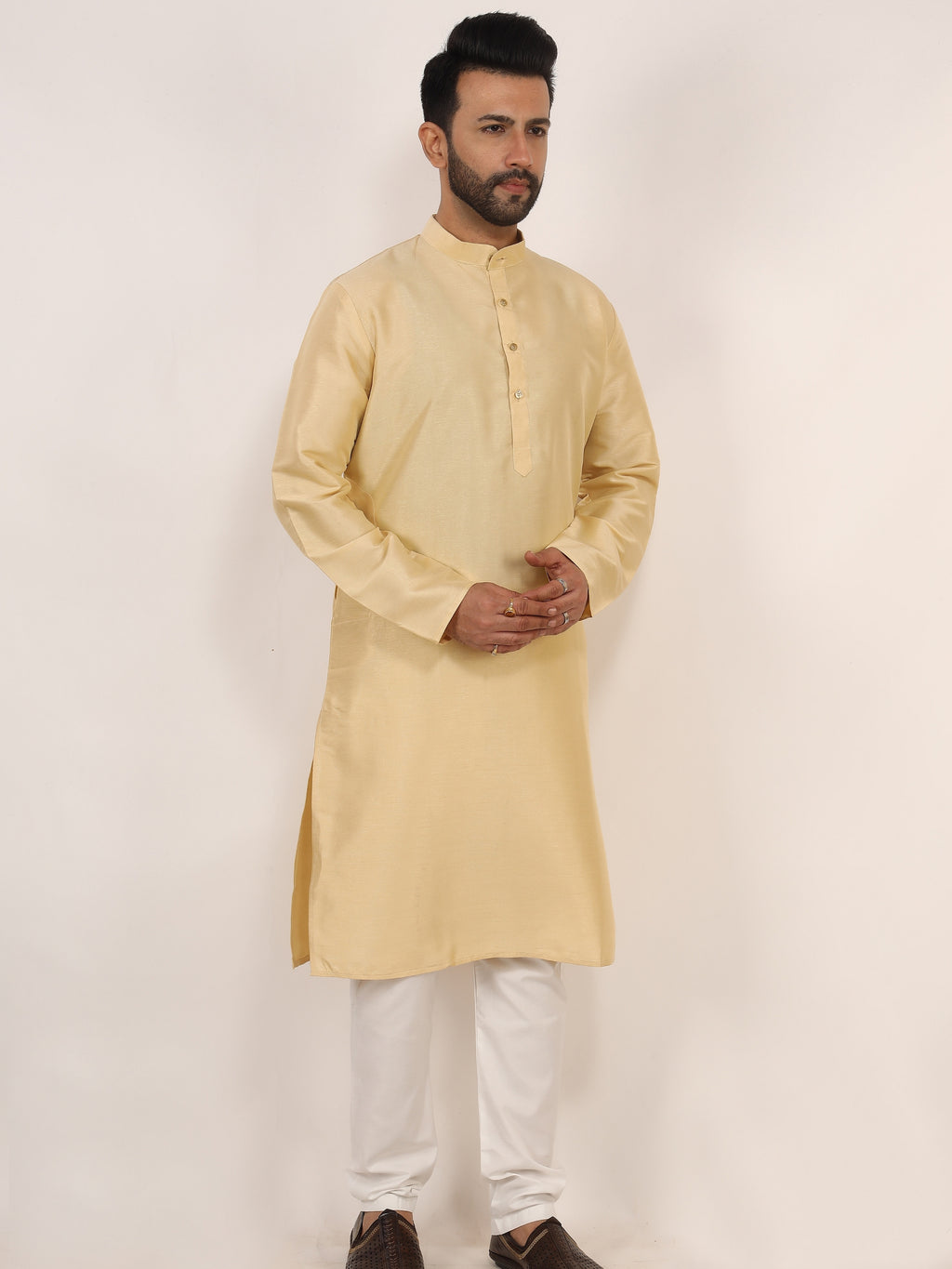 Light Yellow Kurta Pajama Set