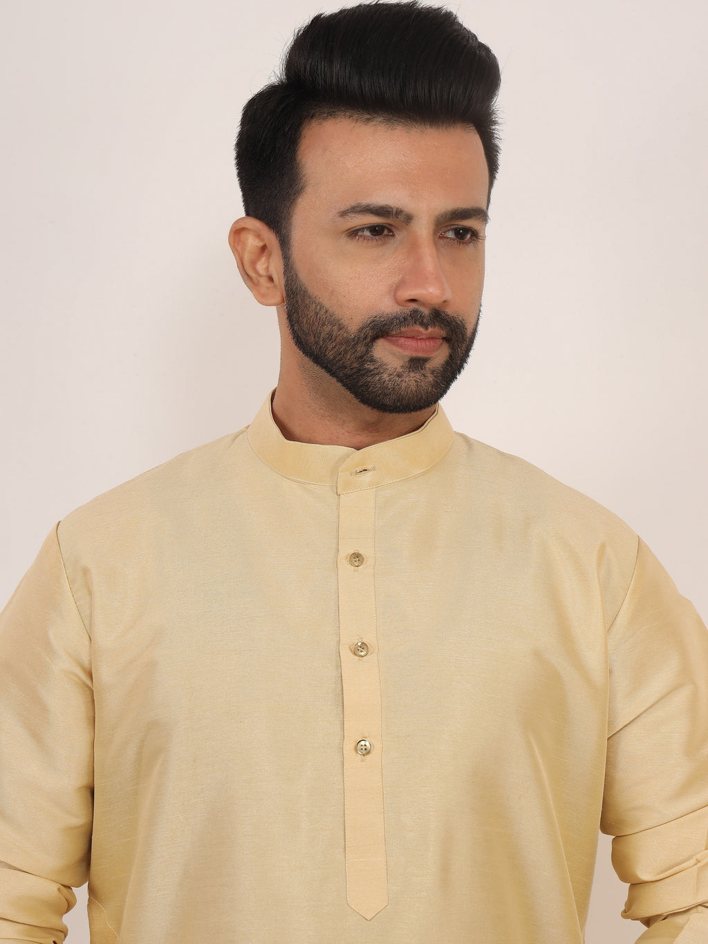 Light Yellow Kurta Pajama Set