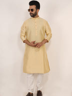 Light Yellow Kurta Pajama Set