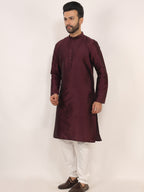 Wine Kurta Pajama Set