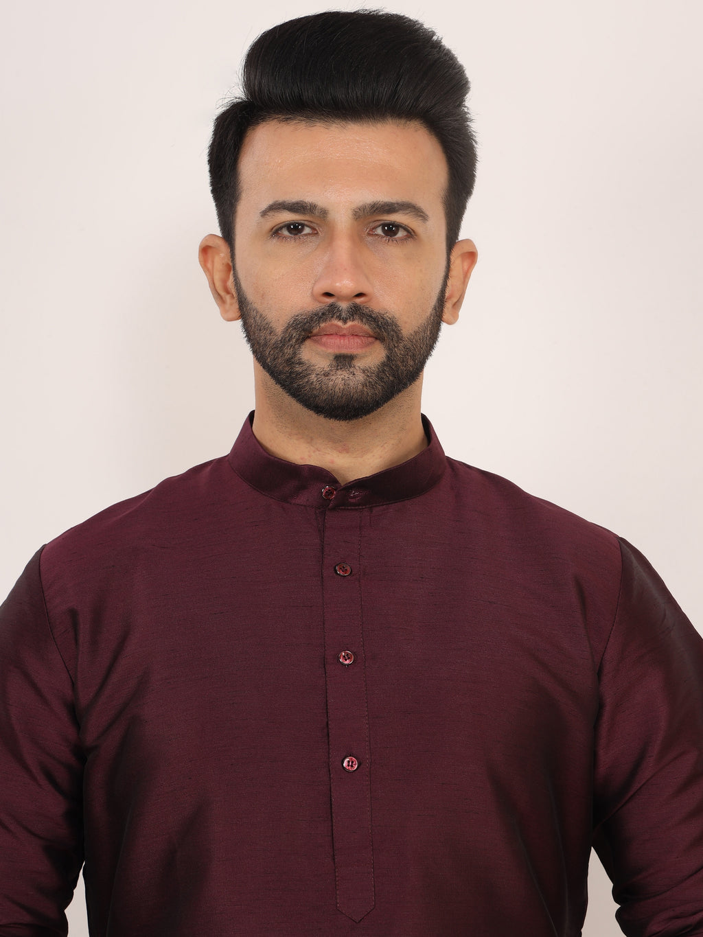 Wine Kurta Pajama Set