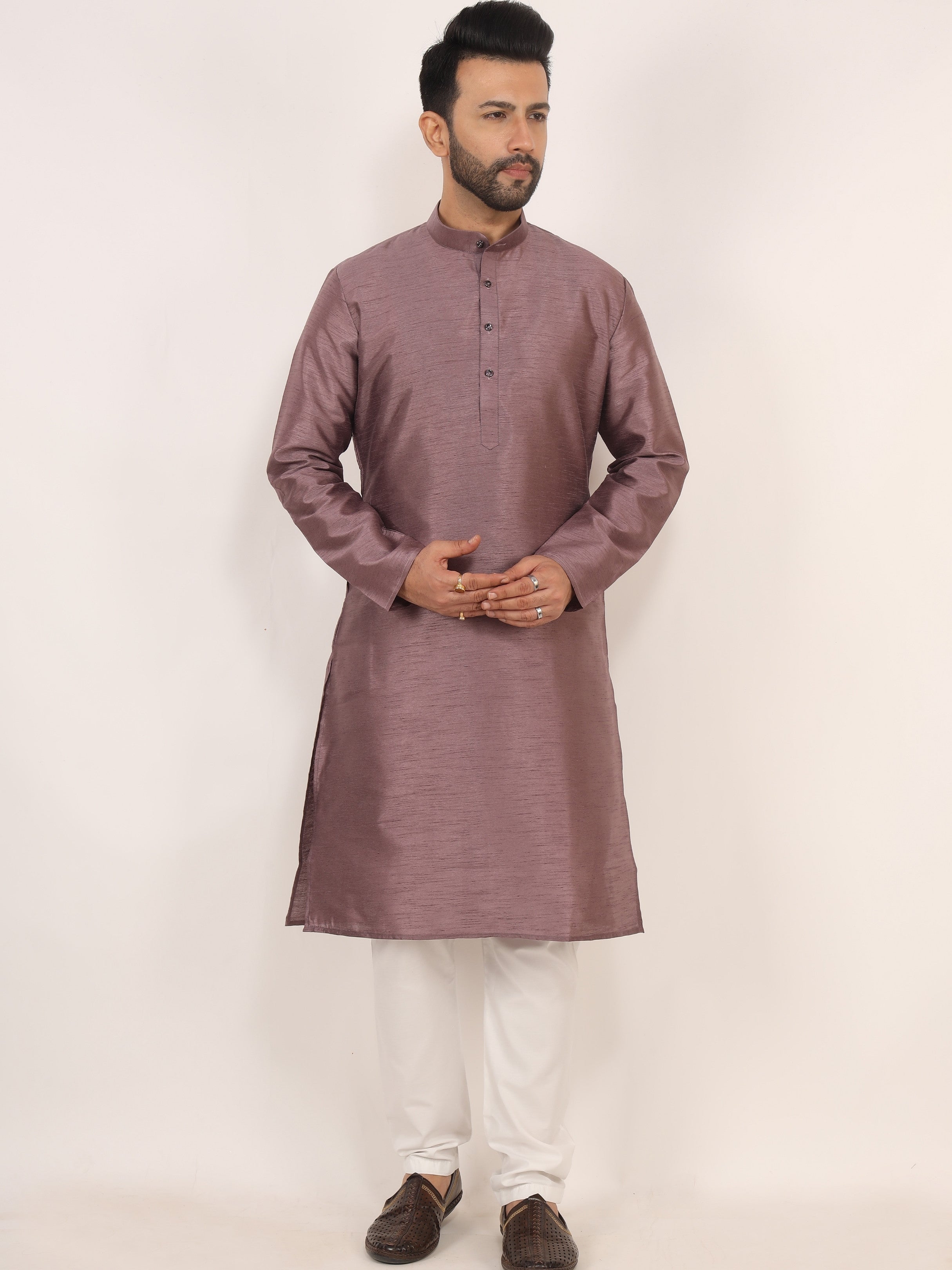 Dusty Pink Kurta Pajama Set