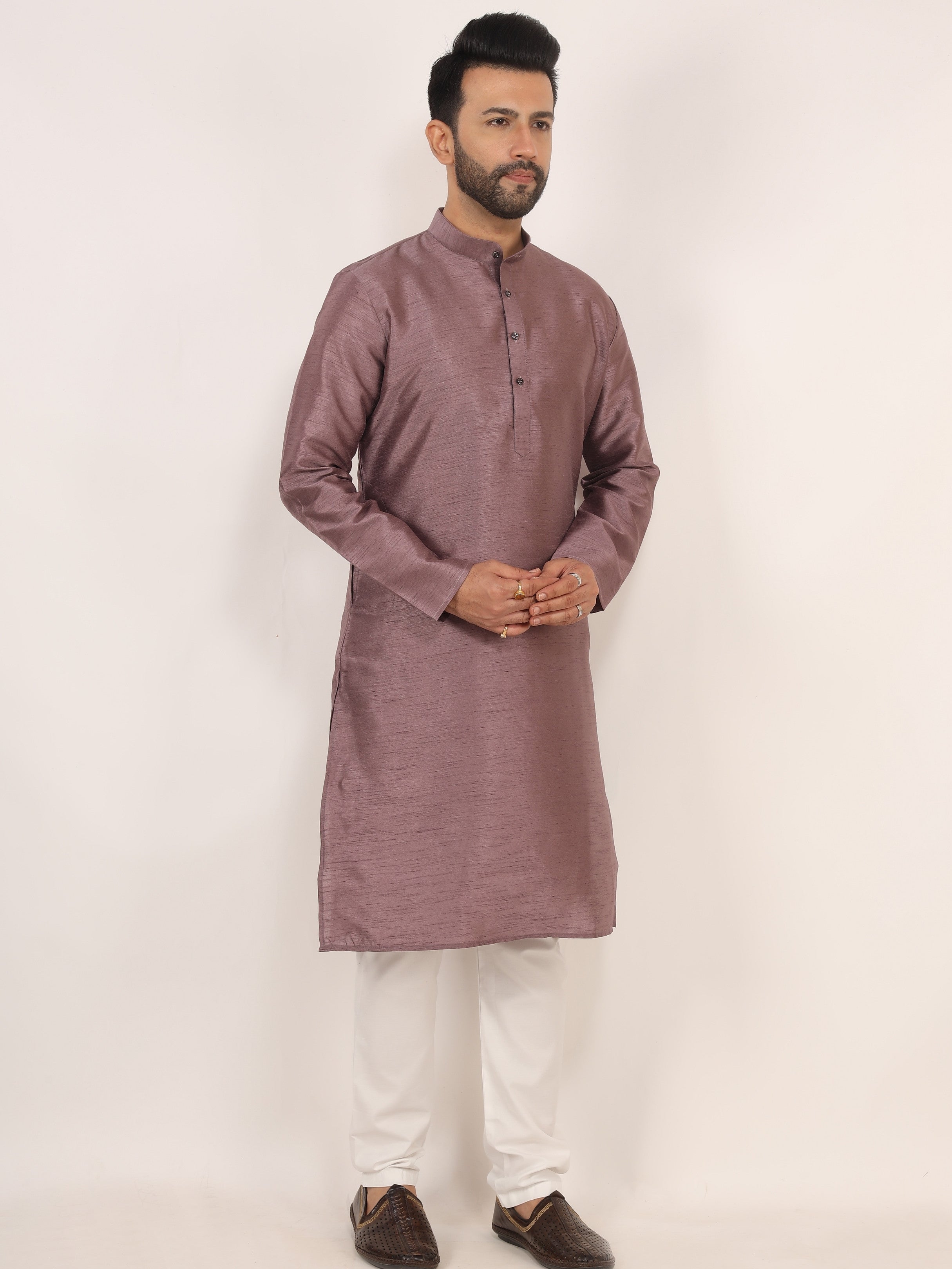 Dusty Pink Kurta Pajama Set