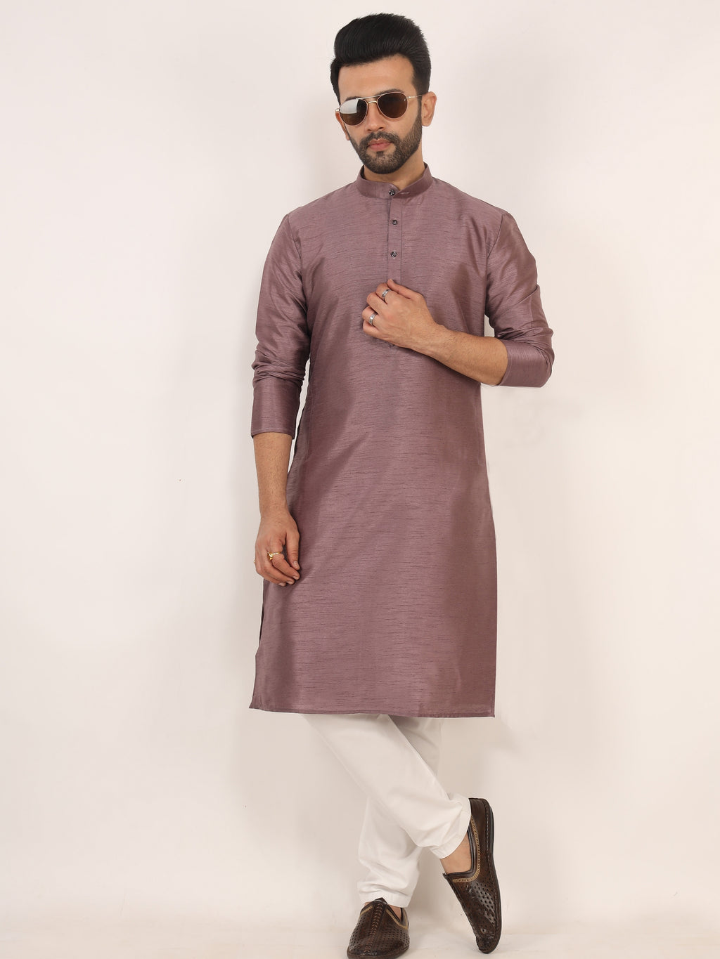 Dusty Pink Kurta Pajama Set