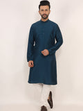 Teal Blue Kurta Pajama Set