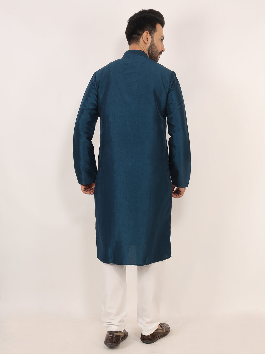Teal Blue Kurta Pajama Set