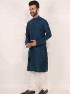 Teal Blue Kurta Pajama Set