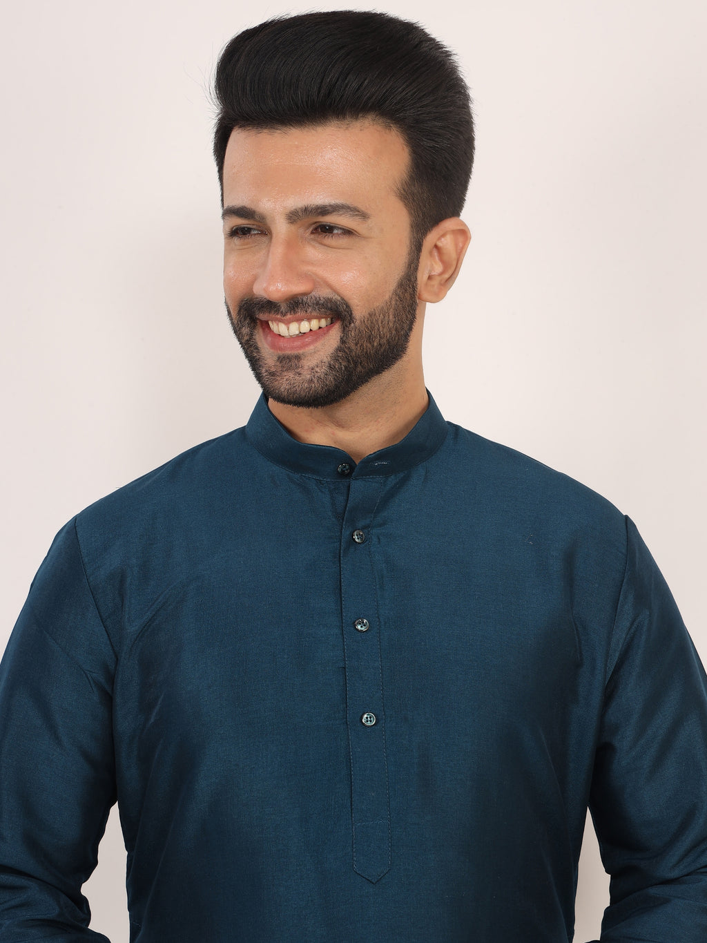 Teal Blue Kurta Pajama Set