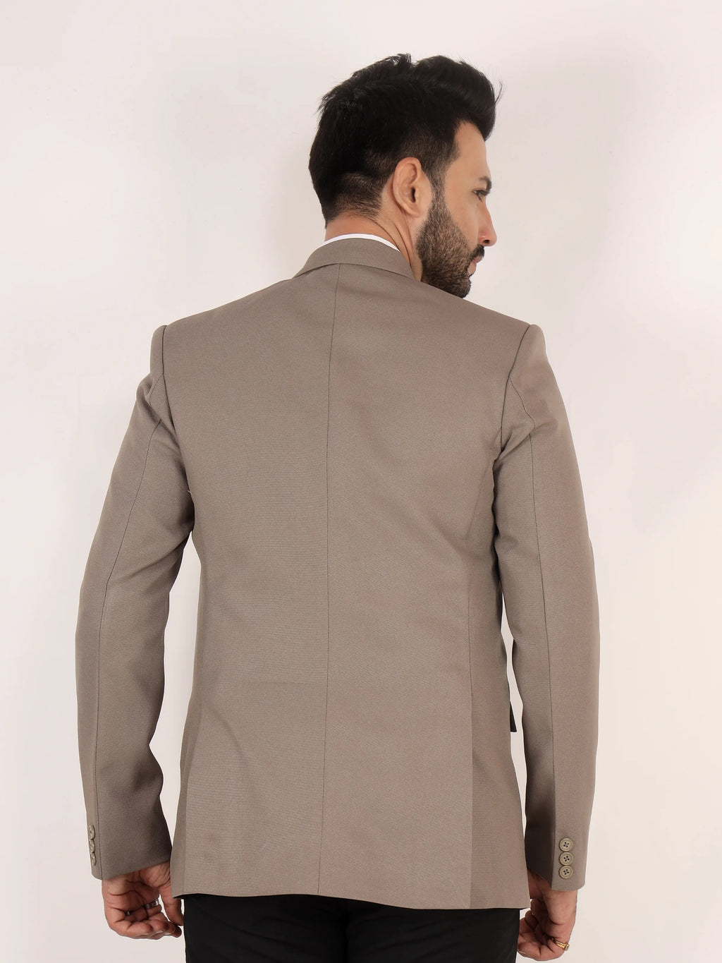 Stone Grey Matty Formal Blazer