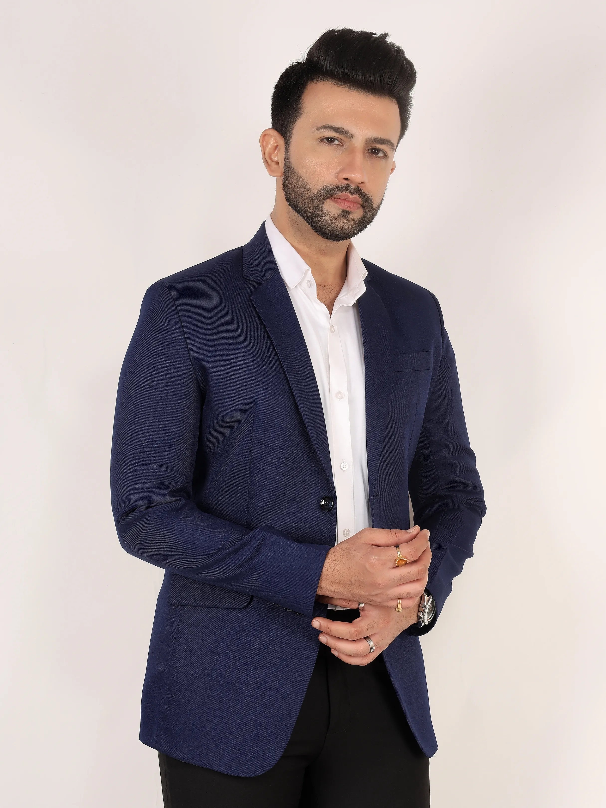 Royal Blue Director Twill Formal Blazer