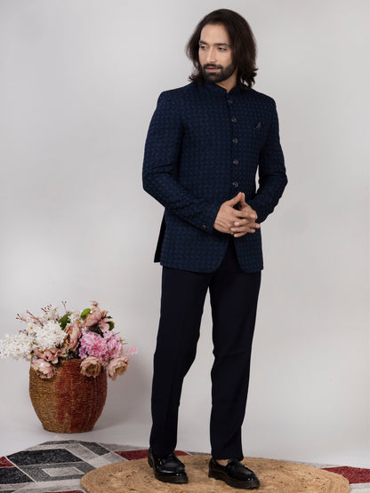 Jacquard Jodhpuri or Bandhgala Suit for Men | Wedding & Party Wear
