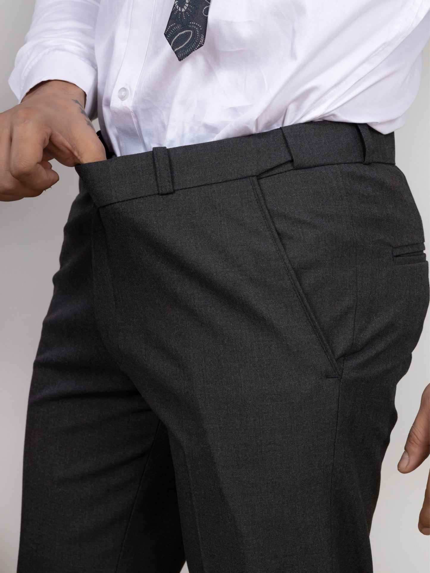 Grey Imported Woolen 3-Piece Suit