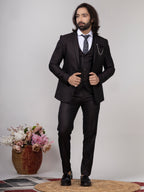 Dark Wine 3-Piece Suit for Men