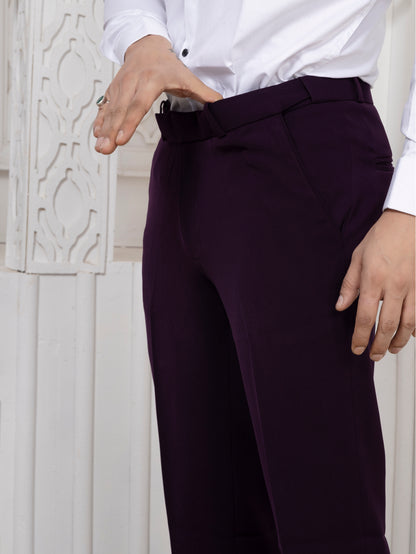 Purple Armani Tuxedo Suit for Wedding