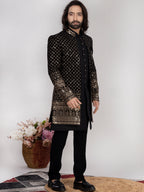 Black Velvet Indo Western 3PC