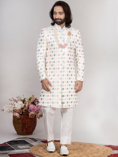 Raxon Pastel Multi-Thread Indo Western