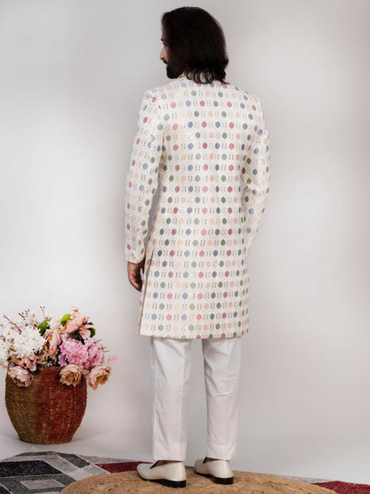 Raxon Pastel Multi-Thread Indo Western