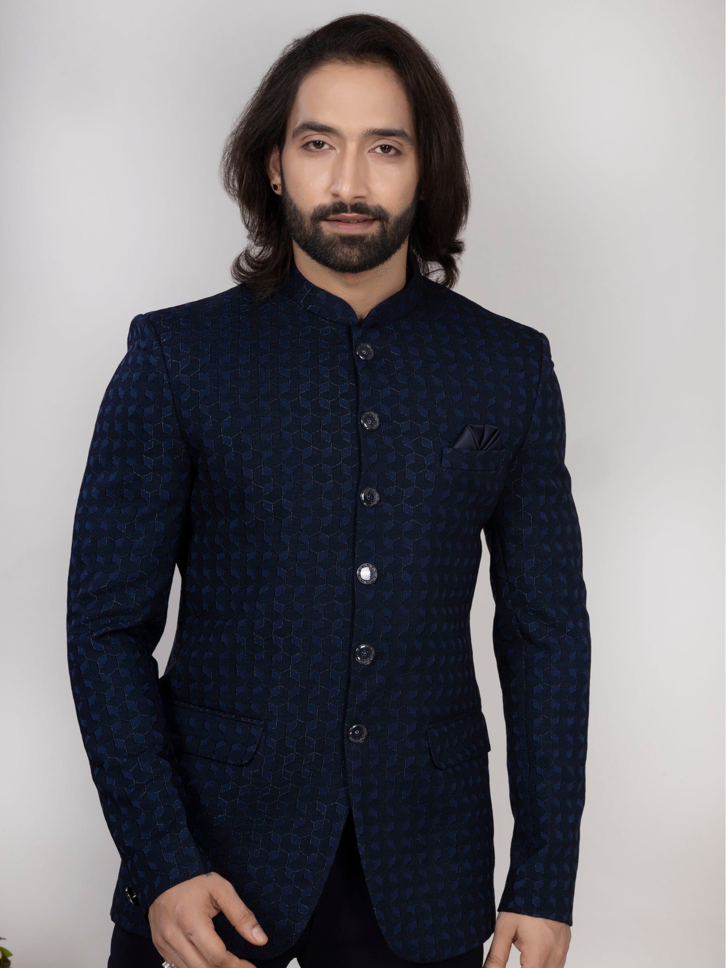 Jacquard Jodhpuri or Bandhgala Suit for Men | Wedding & Party Wear