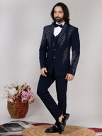 RAXON Men’s Handwork Tuxedo Suit