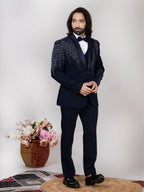 RAXON Men’s Handwork Tuxedo Suit