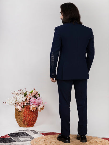 RAXON Men’s Handwork Tuxedo Suit