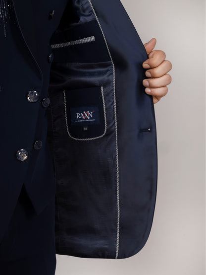 RAXON Men’s Handwork Tuxedo Suit