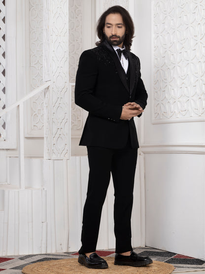 Black Armani Tuxedo Suit for Men