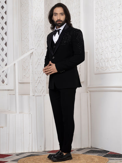 Black Armani Tuxedo Suit for Men