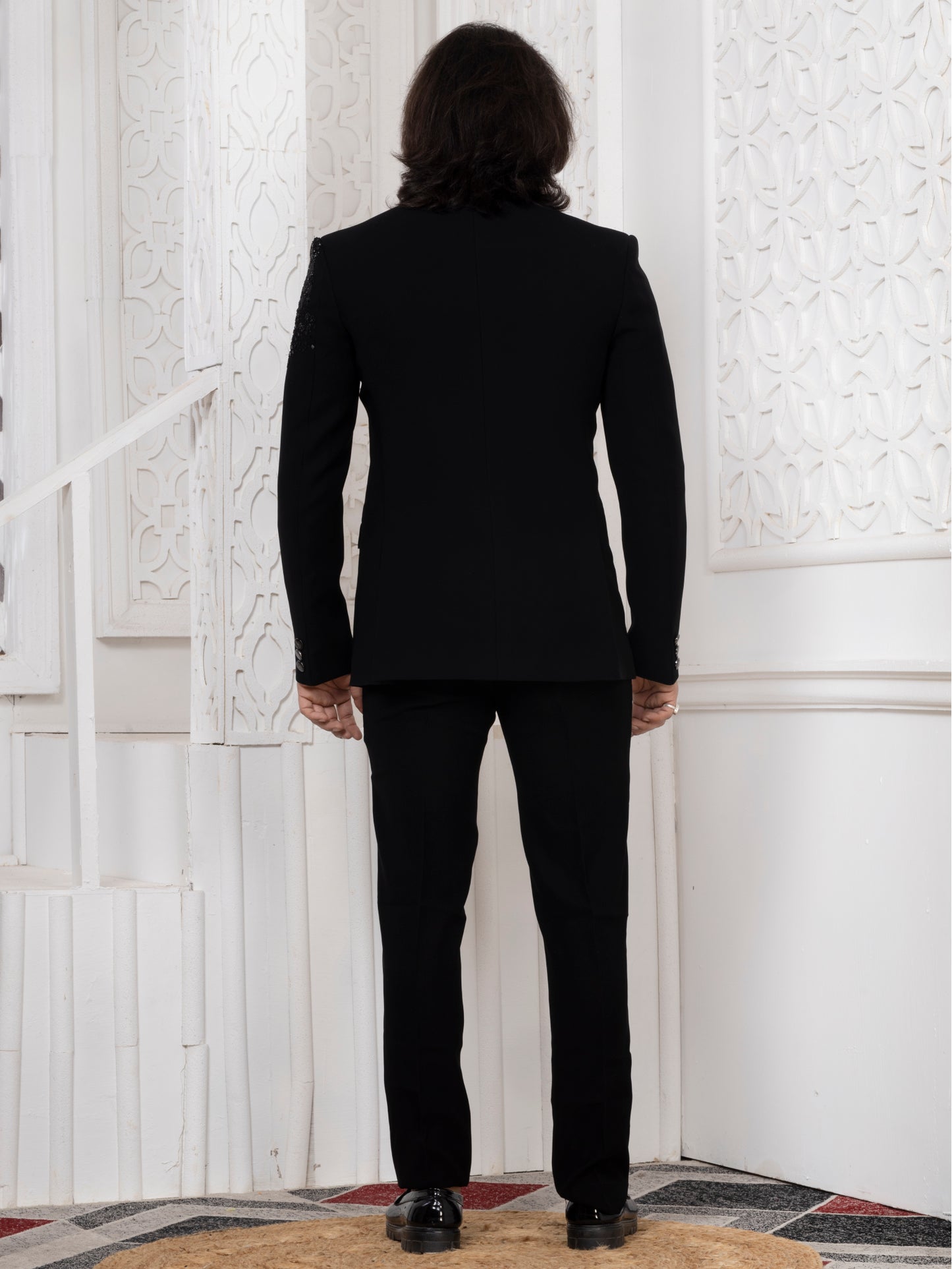 Black Armani Tuxedo Suit for Men