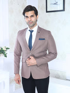 Men’s Premium Textured  Blazer – Regular Fit Formal Party Wear Coat
