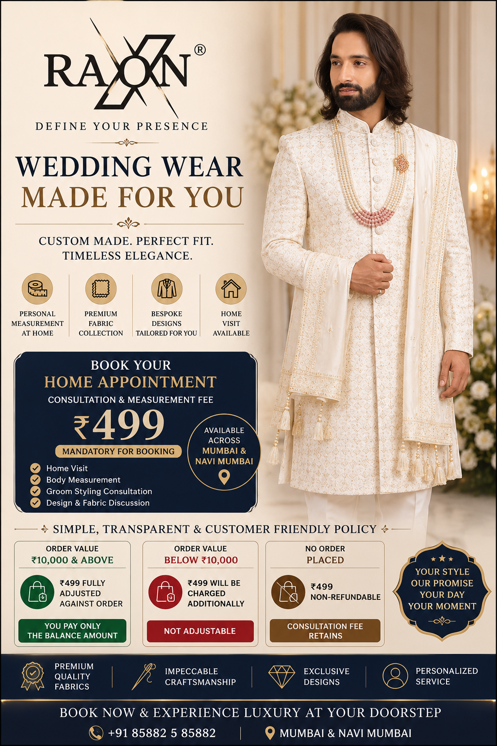 Raxon® Home Appointment & Groom Consultation