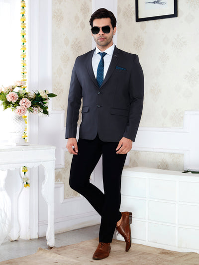 Men’s premium dark grey blazer regular fit formal jacket Raxon®