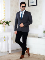 Men’s Premium Textured  Blazer – Regular Fit Formal Party Wear Coat