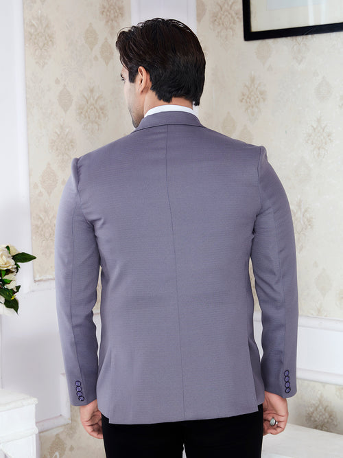 Raxon® Premium Lavender Grey Men’s Regular Fit Formal Blazer