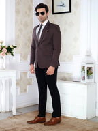 Men party wear brown blazer