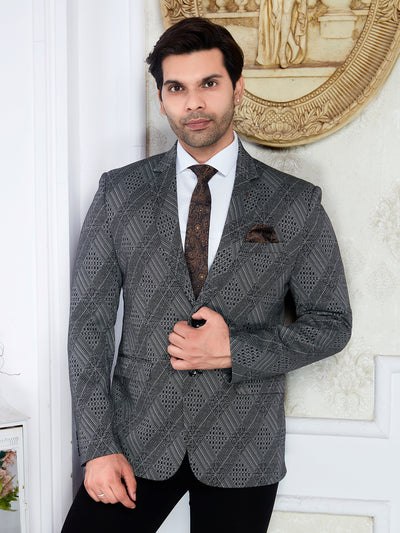 Men’s Premium Check Designer Pattern Blazer