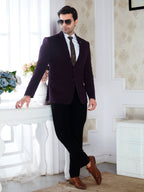 Raxon® Men’s Premium Wine Purple Blazer – Regular Fit