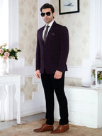 Raxon® Men’s Premium Wine Purple Blazer – Regular Fit
