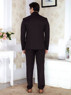 Raxon® Premium Textured Brown 2 Piece Suit for Men | Regular Fit