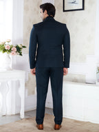 Teal Blue 2 Piece Suit for Men Regular Fit
